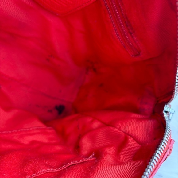 COACH ORANGE LEATHER SATCHEL BAG - Picture 10 of 14